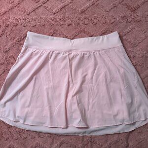 Lululemon Tennis Skirt Light Pink Color & Size : 12 , NWOT, Built in Shorts